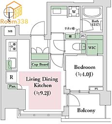 ローレルアイ東中野 11階1LDKの間取り