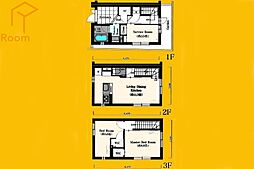 アジールデューク落合 3LDKの間取図画像