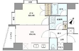 エスコートノヴェル南麻布 1DKの間取図画像