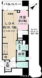 ピアース銀座レジデンス 1LDKの間取図画像