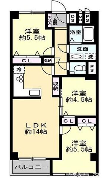 間取りを拡大表示