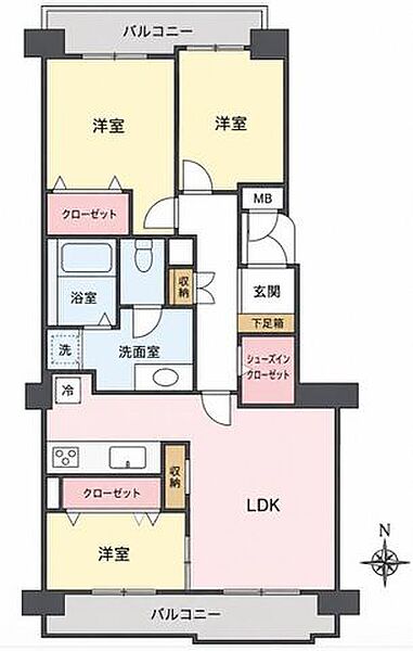 間取りを拡大表示