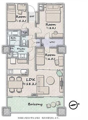間取り センチュリー水戸サウスゲートタワー 8階/-