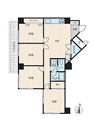 第2松戸グリーンハイツ 4DKの間取図画像