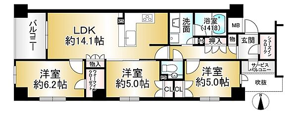 間取りを拡大表示