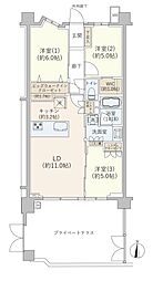 ヴェレーナグラン茅ヶ崎東海岸 3LDKの間取図画像