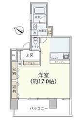 エル・アルカサル目黒 ワンルームの間取図画像