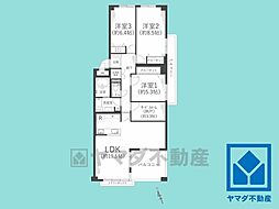 間取図画像 3SLDK