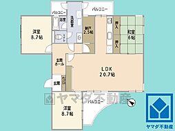 間取図画像 3SLDK