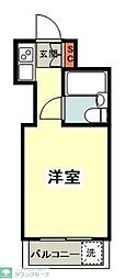 スカイコート千歳烏山 ワンルームの間取図画像