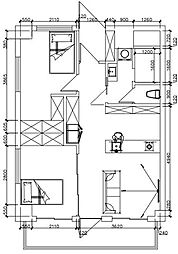 東カングランドマンション第2松戸 2LDKの間取図画像