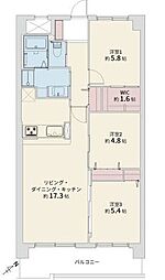 間取図画像 3LDK