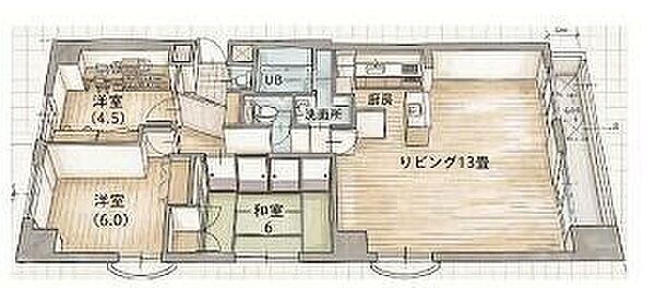 間取りを拡大表示
