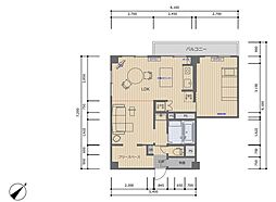 新琴似ハイツ 2LDKの間取図画像