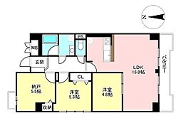 間取図画像 2SLDK