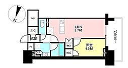 オープンレジデンシア金山熱田ザコート 1LDKの間取図画像