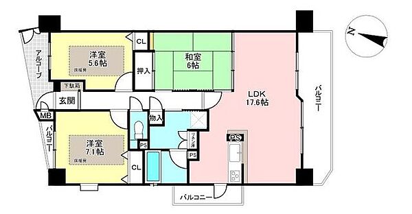 間取りを拡大表示