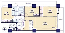 間取図画像 3LDK