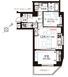 間取図画像 1SLDK
