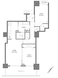 間取図画像 2LDK