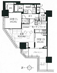 間取図画像 2LDK