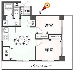 間取図画像 2LDK