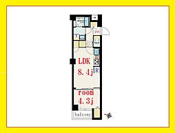 シティオ池上 1LDKの間取図画像