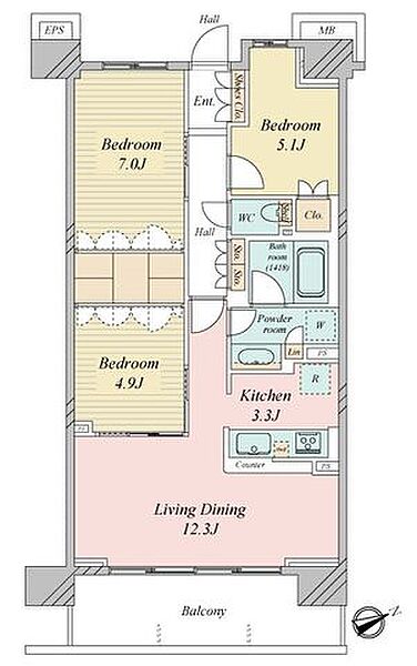 間取りを拡大表示