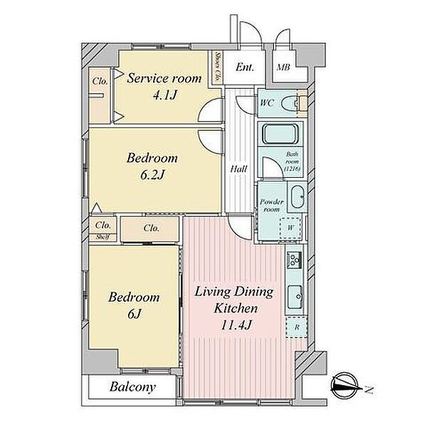 間取りを拡大表示