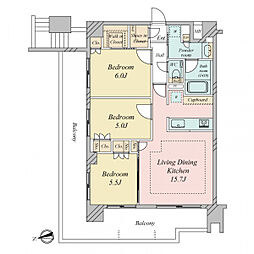間取図画像 3LDK
