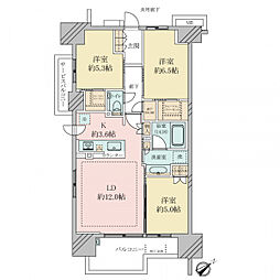 シティテラス横浜サウス 3SLDKの間取図画像
