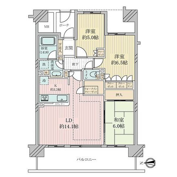 間取りを拡大表示