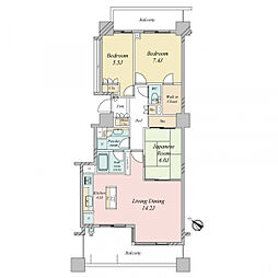 間取図画像 3LDK