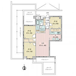 間取図画像 3LDK