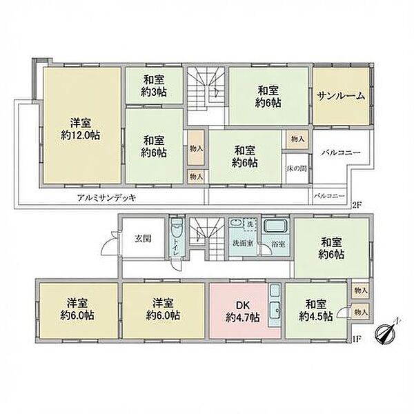 間取りを拡大表示
