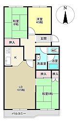 エミネンス小山3号棟 3LDKの間取図画像