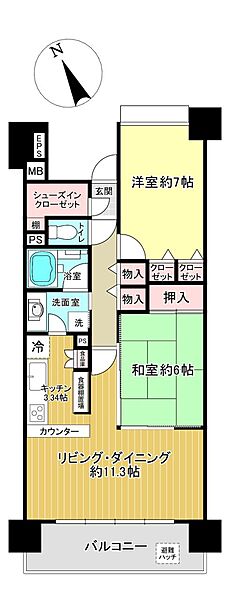 間取りを拡大表示