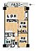 間取り：2LDK　価格1780万円　専有面積68.04m2　バルコニー7.51m2