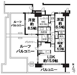 レピア高松 3LDKの間取図画像