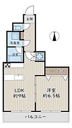 プレミスときわ台 1LDKの間取図画像