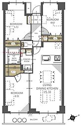 間取図画像 3LDK