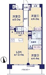 間取図画像 3LDK