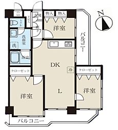 セザール東大宮 3LDKの間取図画像