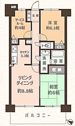 ソフィア大宮日進 2SLDKの間取図画像