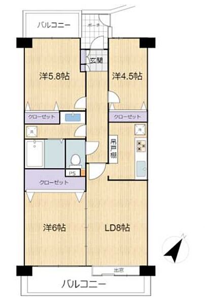 間取りを拡大表示