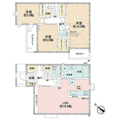 間取り さいたま市見沼区南中丸