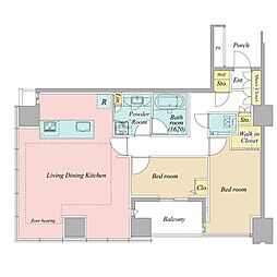 間取図画像 2LDK