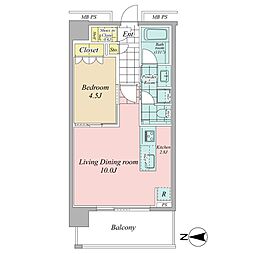 間取図画像 1LDK