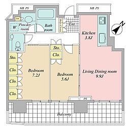 間取図画像 2LDK