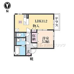 ドミール本町 1LDKの間取図画像